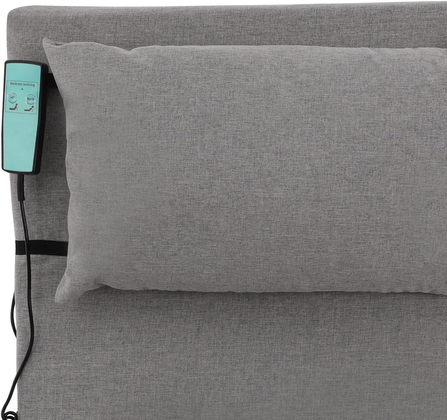 Electric Adjustable Bed Back Rest for Elderly and Disabled 300lbs Grey