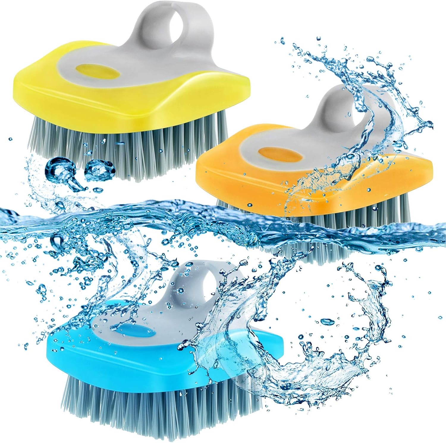 Tatuo 3-Piece Vegetable Brush Set for Fruits and Vegetables
