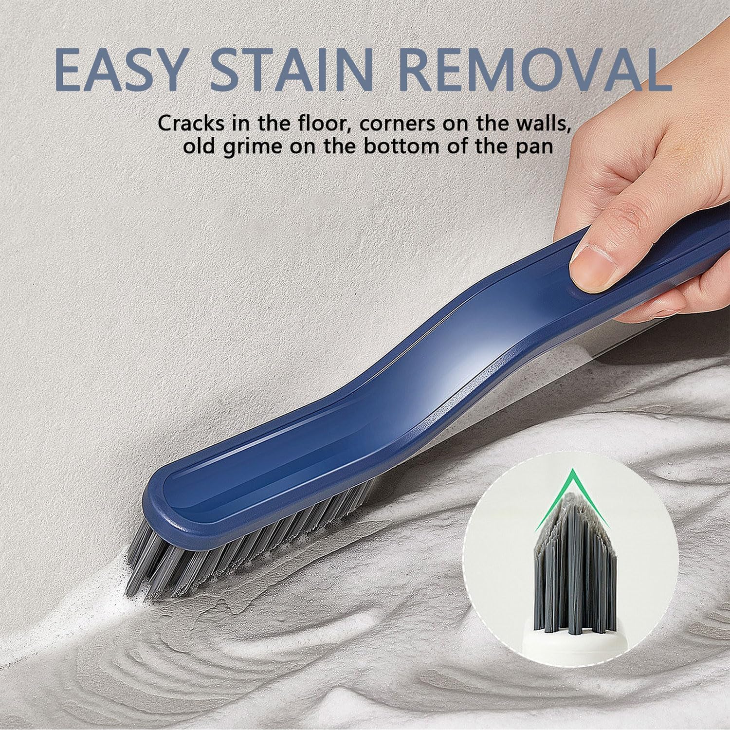 Puisa Hard Bristle Crevice Cleaning Brush