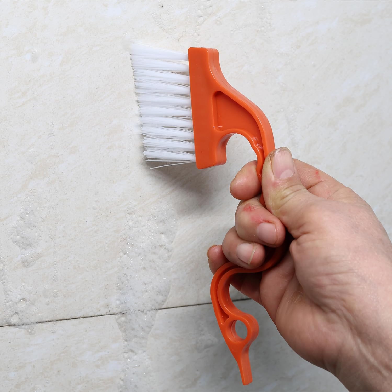 Slick Solutions Window Track Cleaning Brush 2 Pack Navy BlueOrange