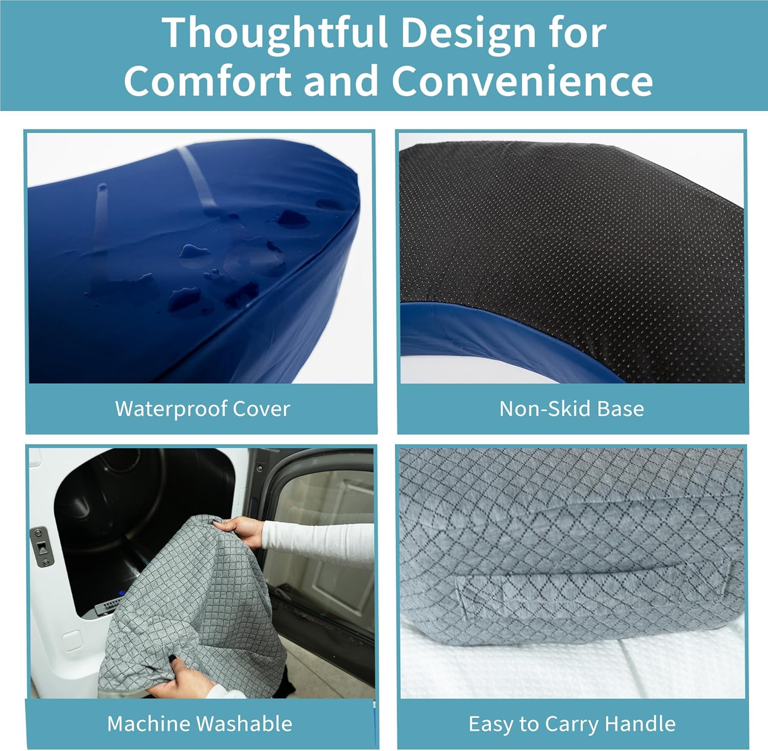 Zomaple Bedsore Wedge Pillow - Pressure Relief Bed Sore Prevention