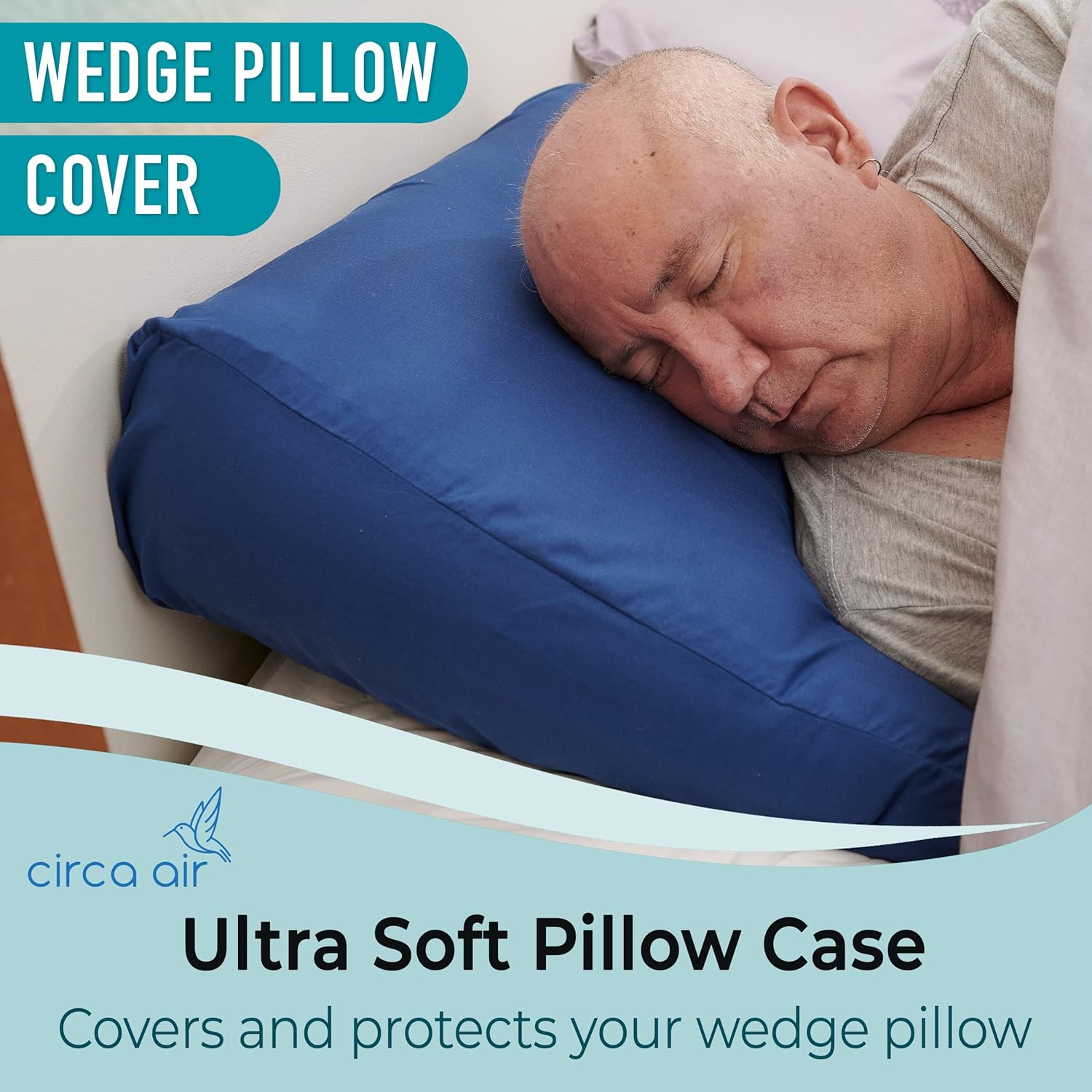 Circa Air Inflatable Triangle Pillow - 27 Extra Wide Travel Wedge