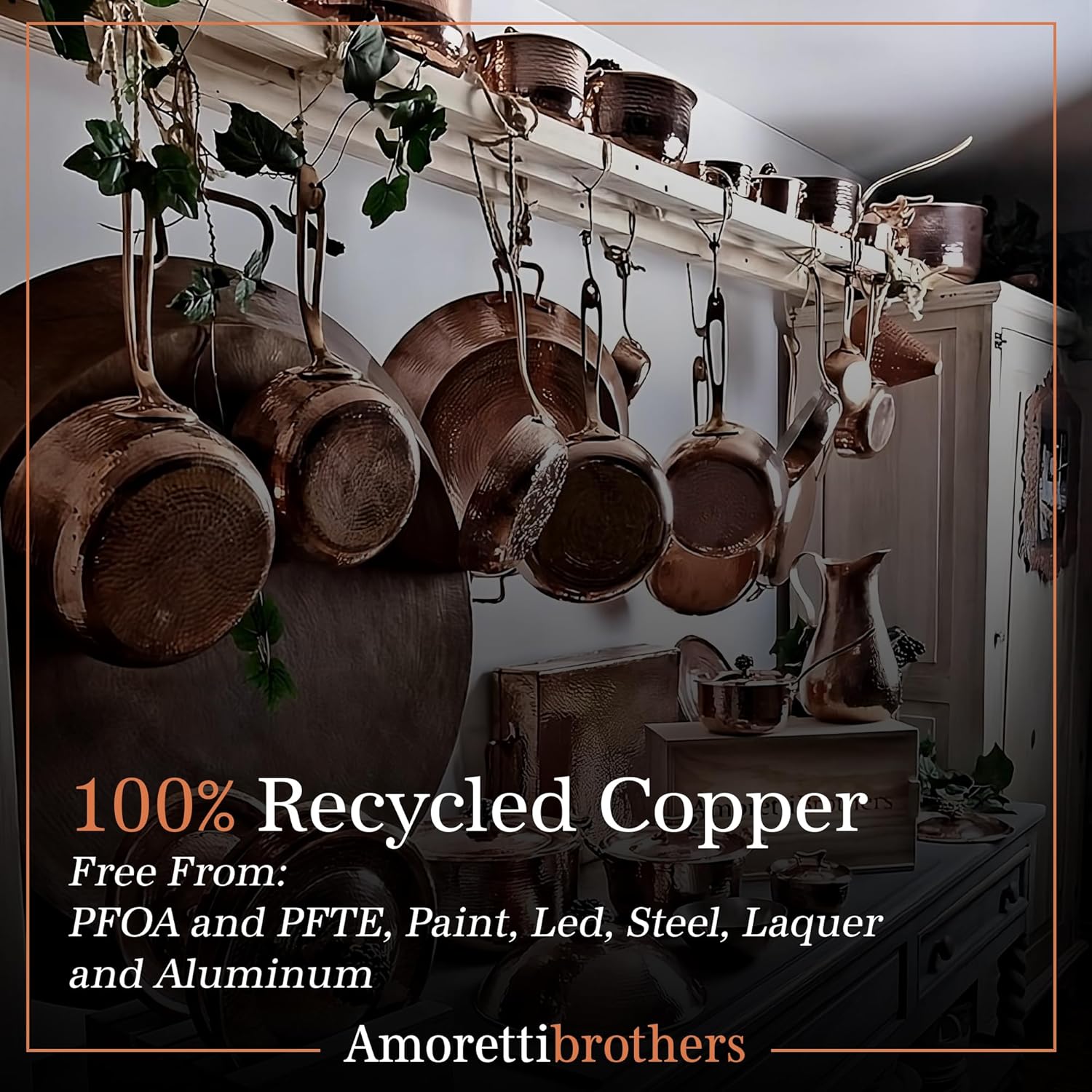 Amoretti Brothers Copper Colander - 95 Inch 1