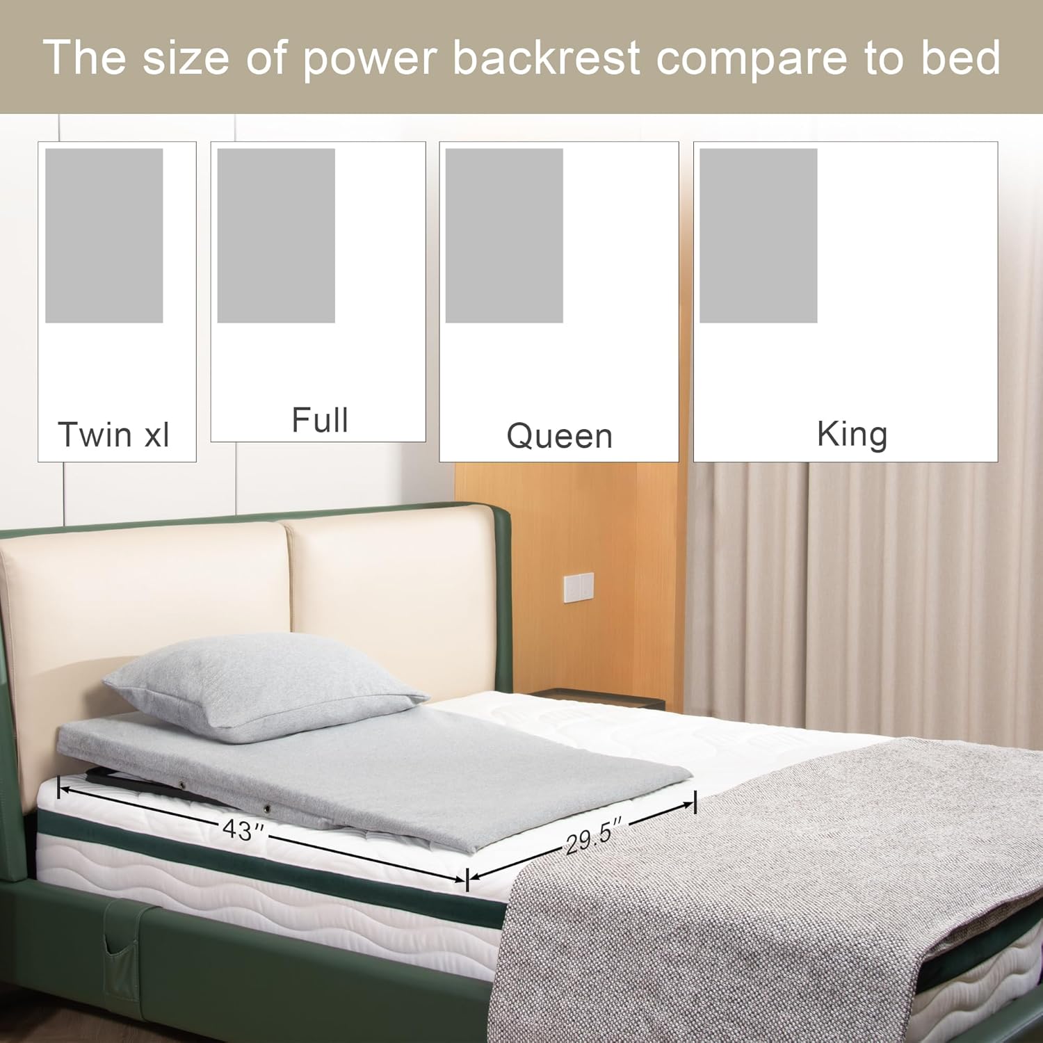 Skuehod Adjustable Bed Backrest for Elderly Patients