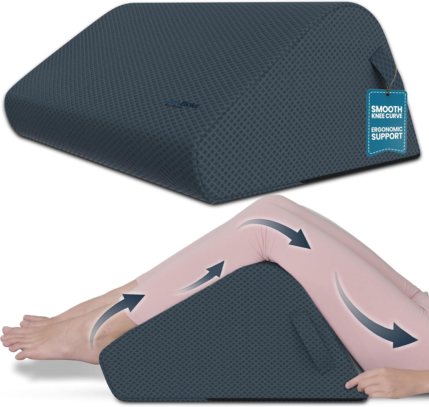 Zen Bloks 10 Leg Elevation Wedge Pillow Gray