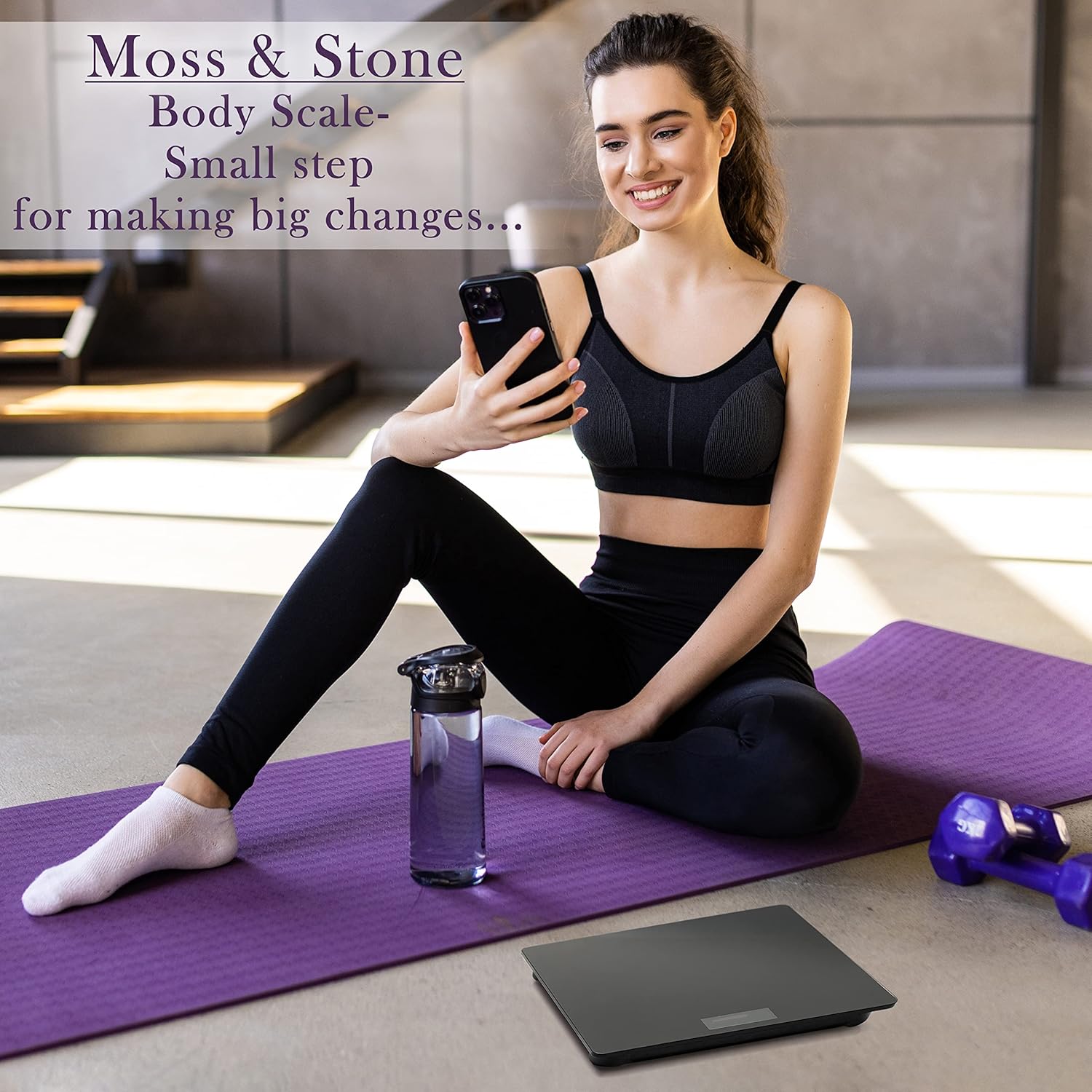 Moss Stone Digital Body Weight Scale 400lb