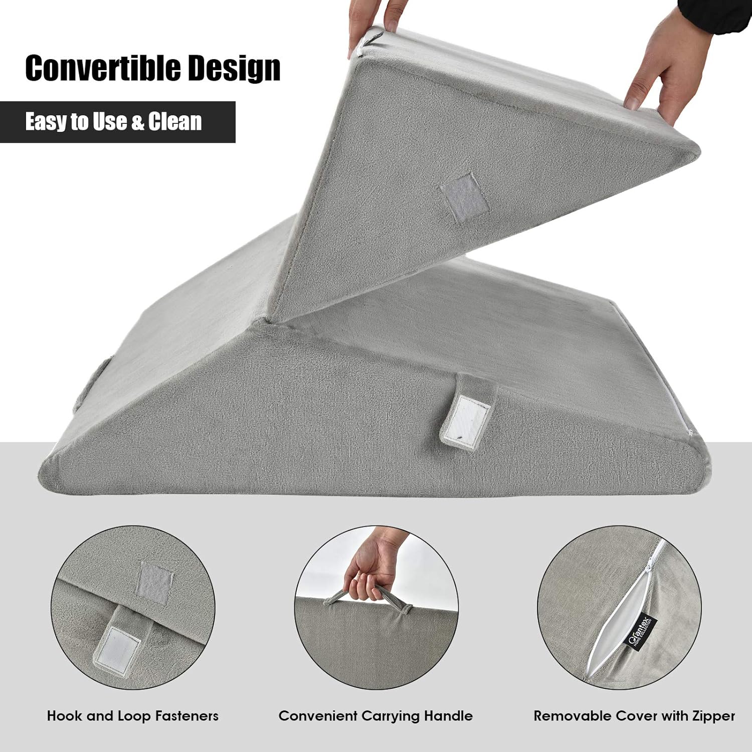 GORELAX Bed Wedge Pillow 7 in 1 Multifunctional Incline Cushion