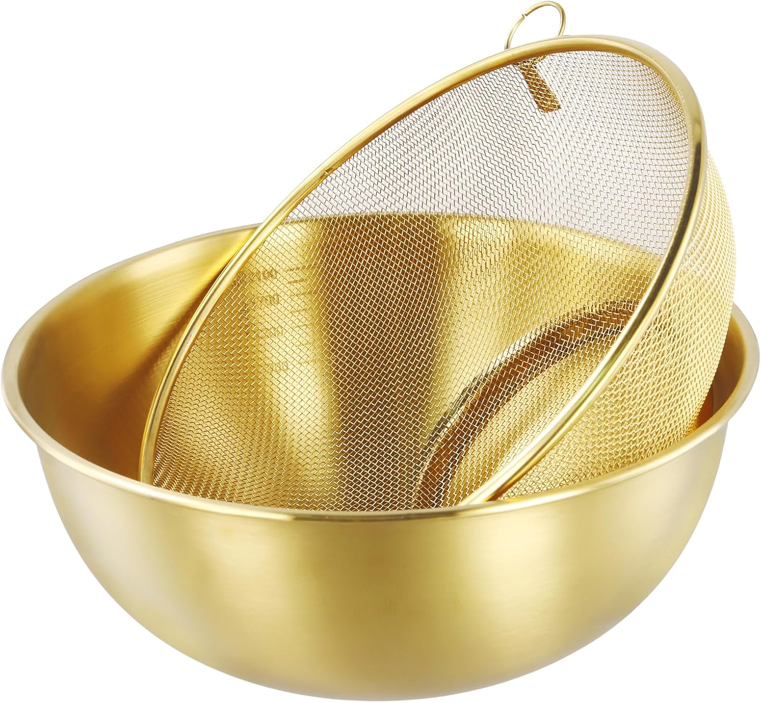 MAHIONG 6PCS Stainless Steel Colander Set with Mixing Bowls