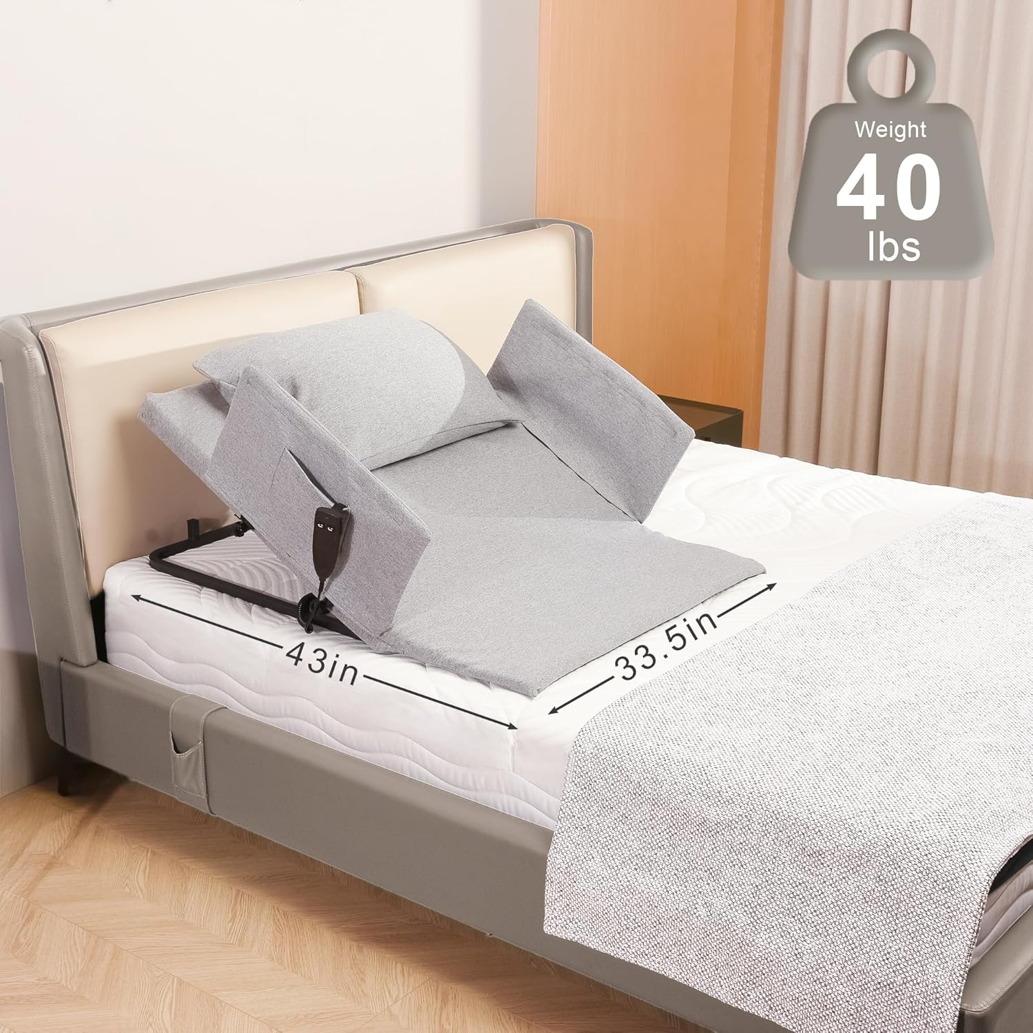 Skuehod Electric Adjustable Bed Backrest for Elderly Patients