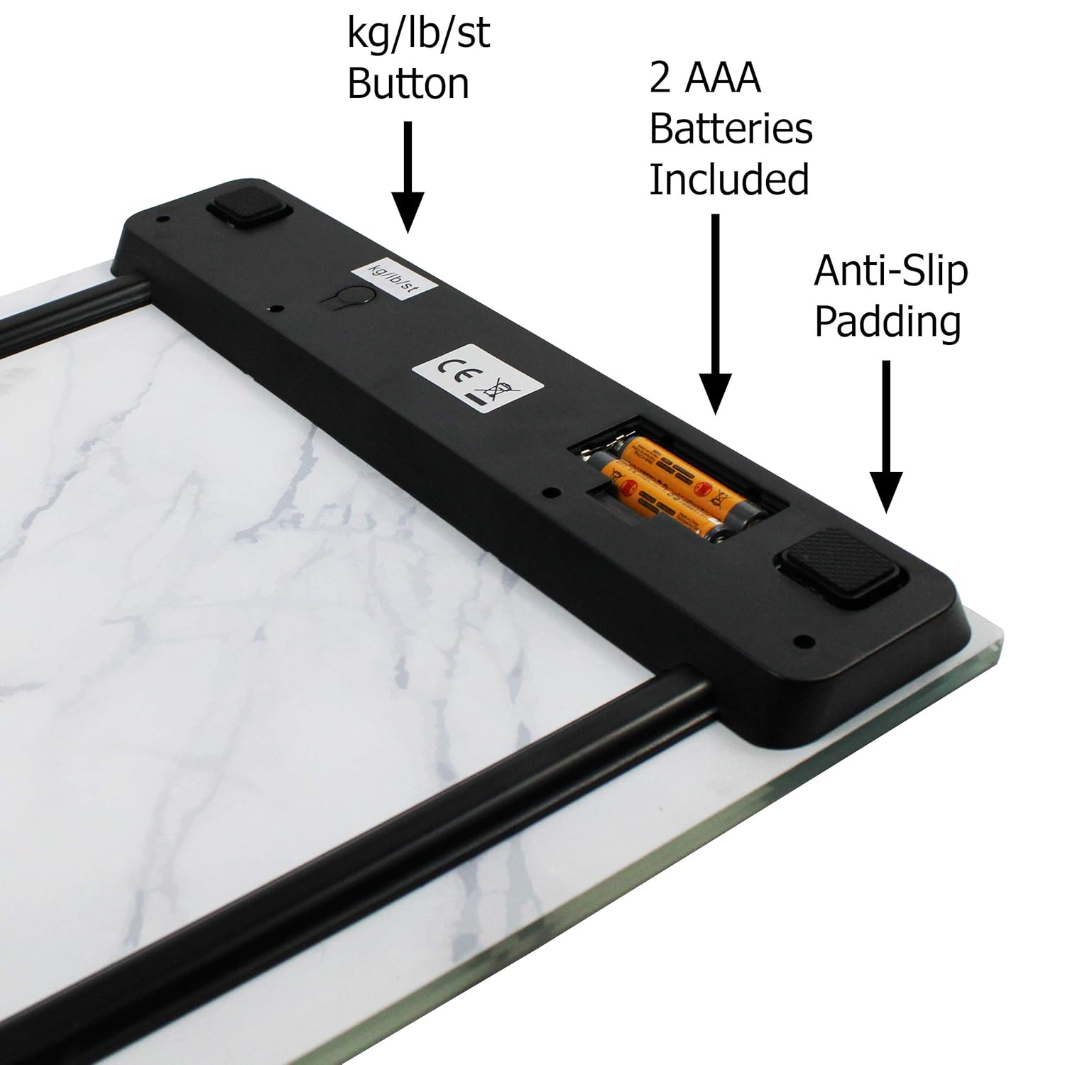 Marble Digital Scale with 395 lbs Capacity