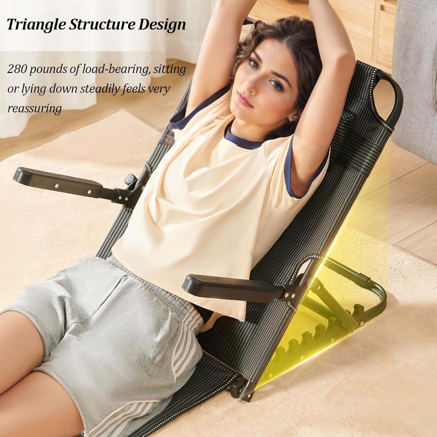 Timoau Bed Backrest Support Chair with 7 Speed Adjustment