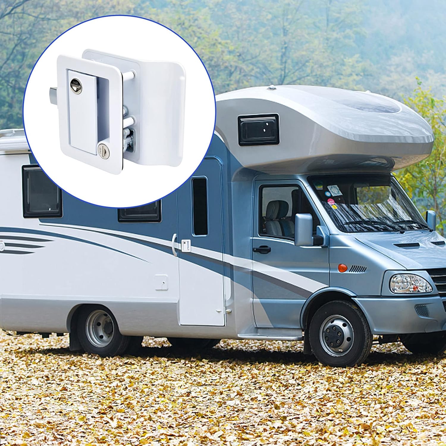 Ristow Upgraded Chrome RV Door Locks RL001 for Travel Trailers