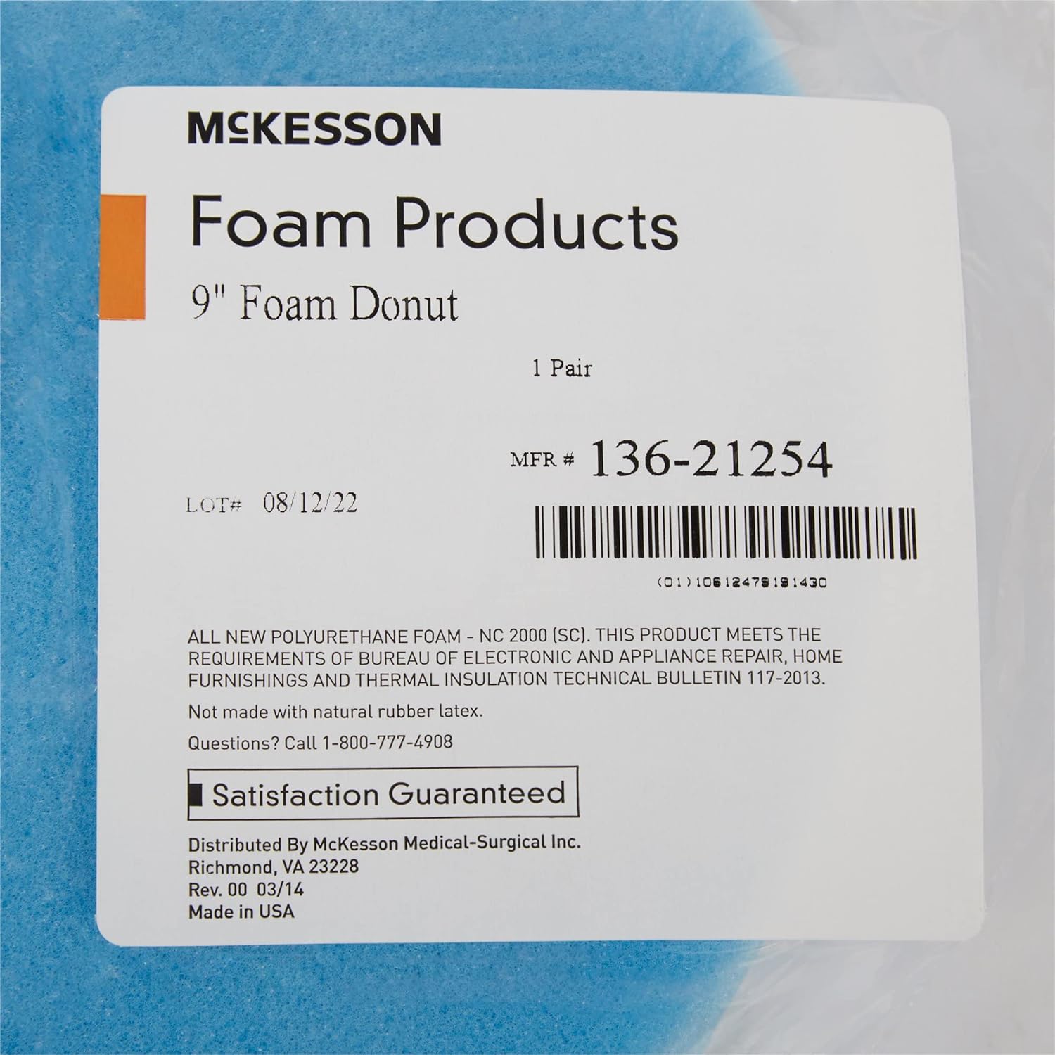 McKesson Donut Pillow for Tailbone Hemorrhoid Relief