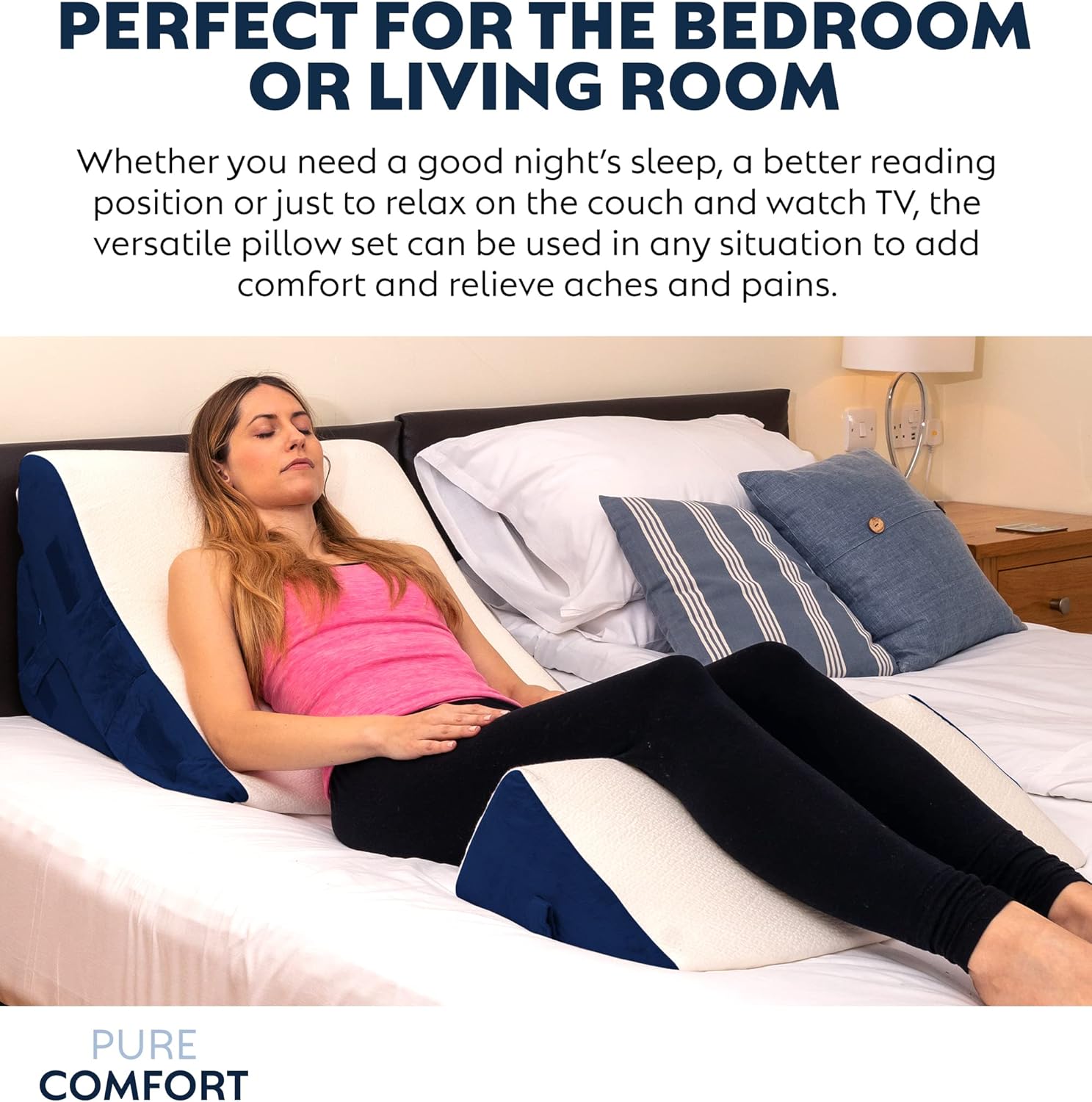 6 Piece Bed Wedge Pillow Set for Post Surgery Support