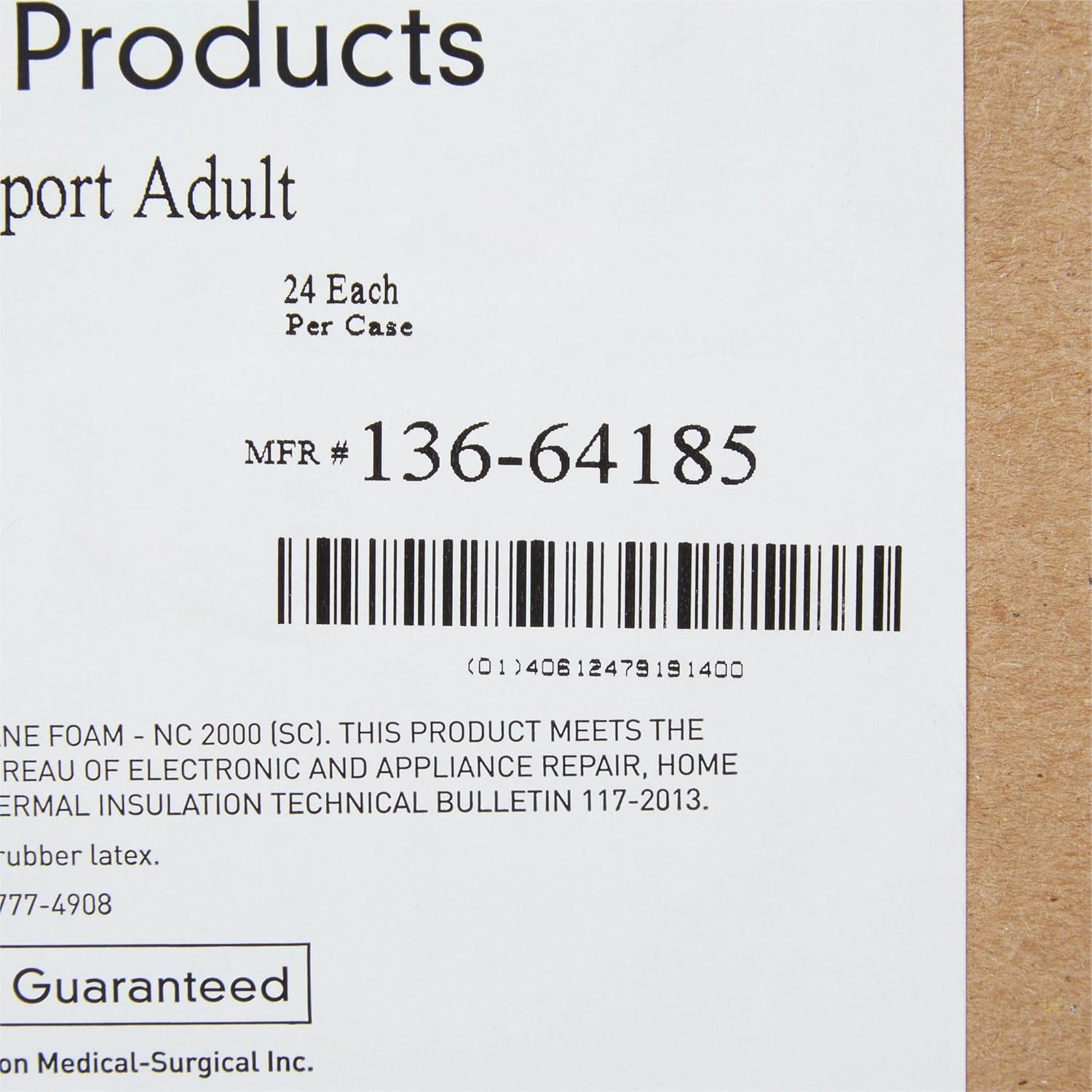 McKesson Foam Pillow Head Positioner 24 Count