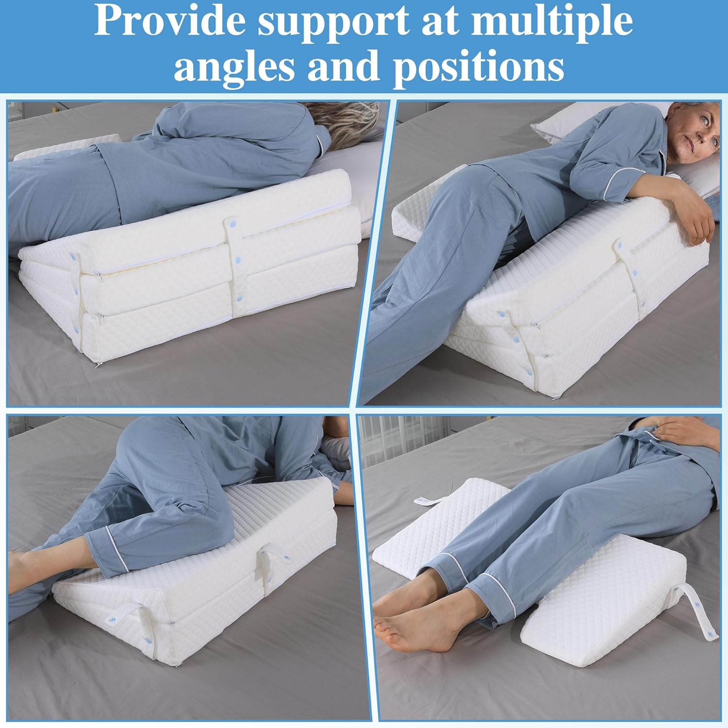MABOZOO Bedsore Pillow Wedge with 3 Heights Adjustability