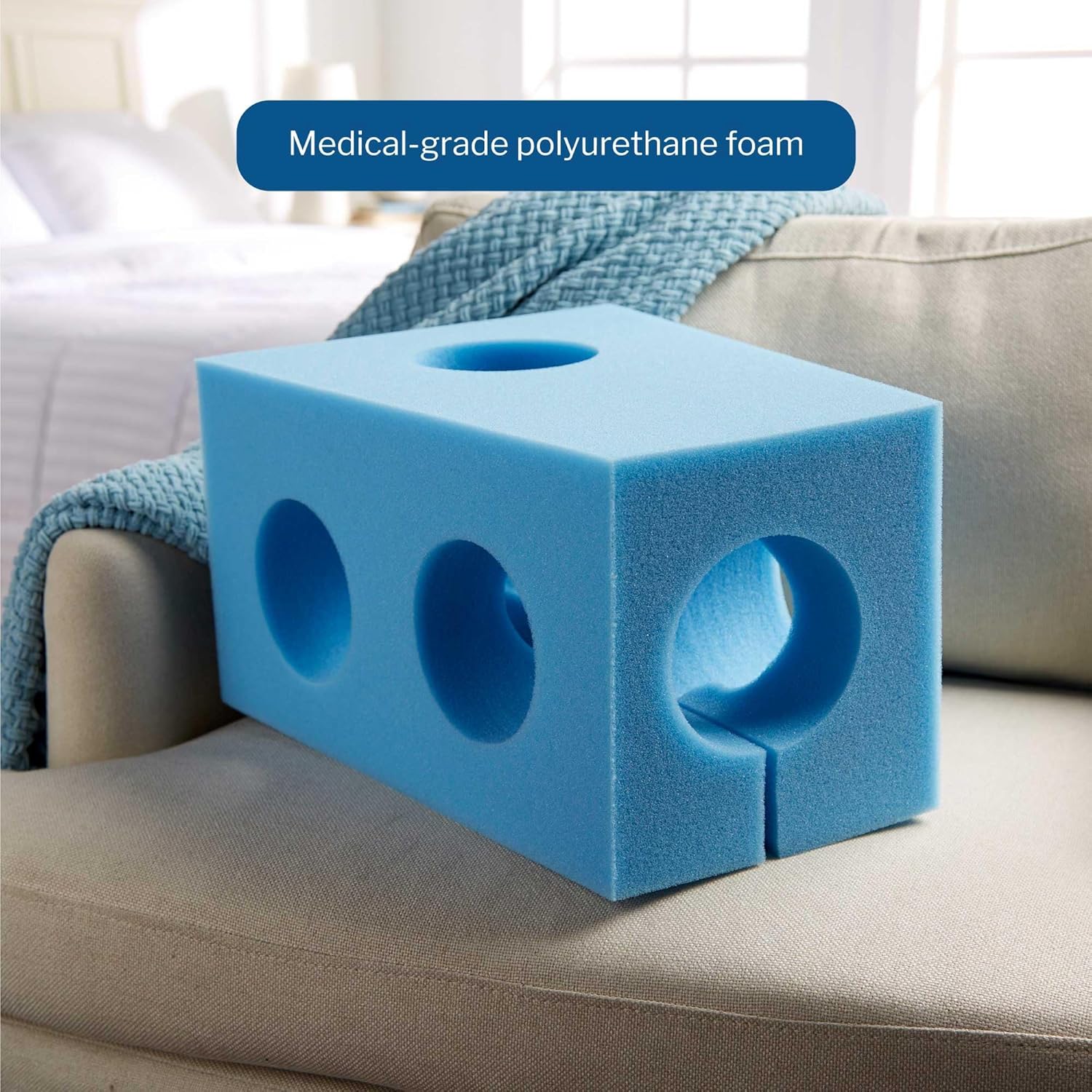 McKesson Carter Arm Elevator Foam Blue 5 Count