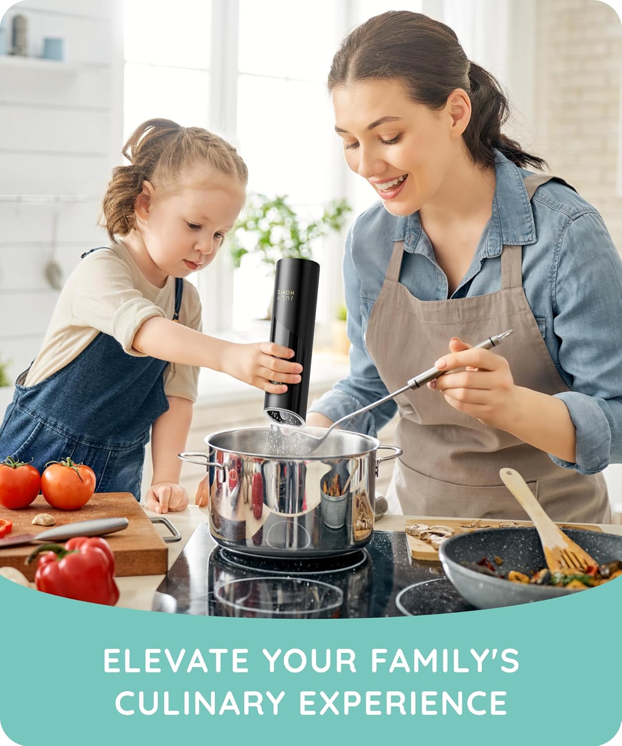 Gravity Electric Salt and Pepper Grinder Set of 2 Adjustable Coarseness