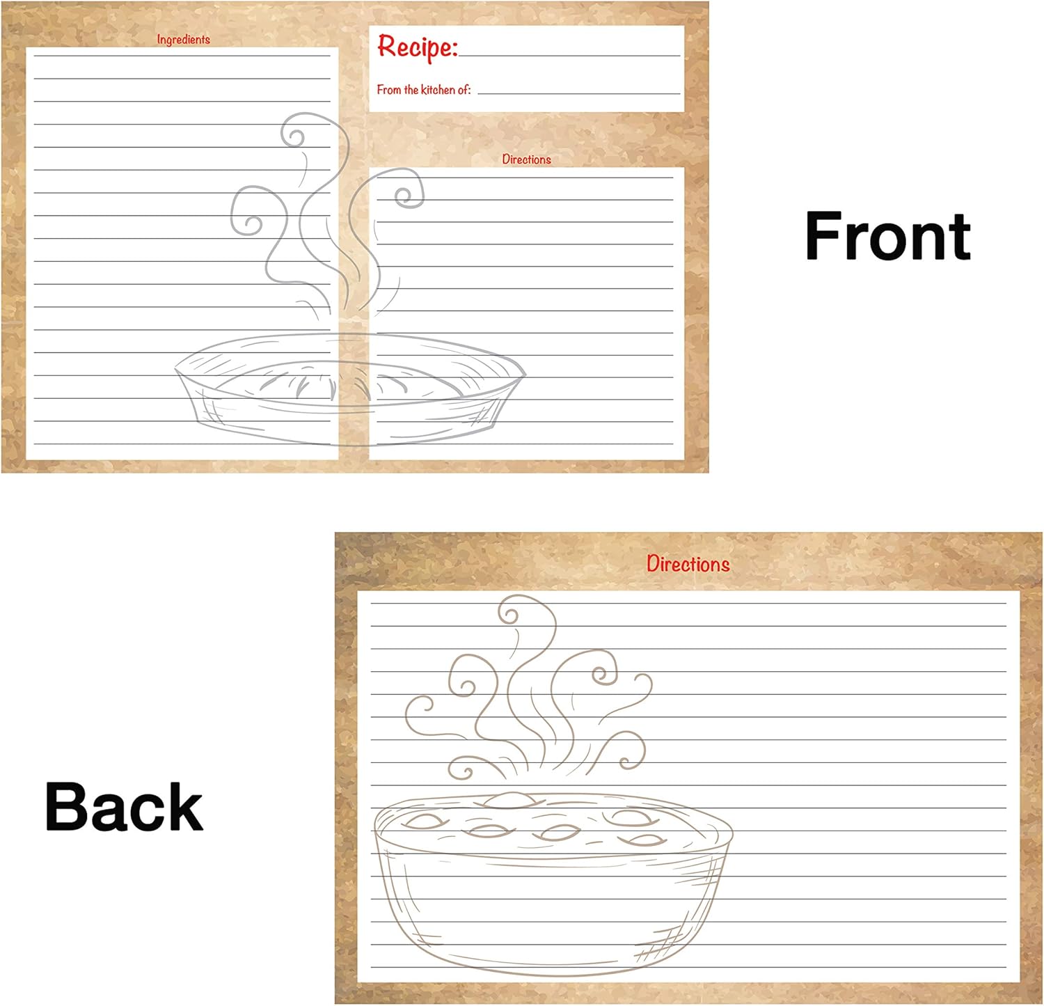 Better Crafts Kitchen Classics Recipe Cards 50 Double Sided