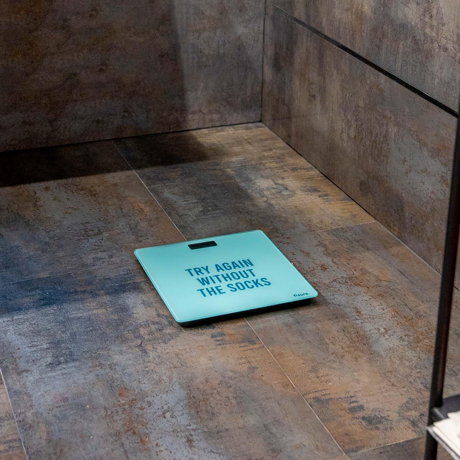 Fisura Digital Bathroom Scale with Try Again Socks Challenge