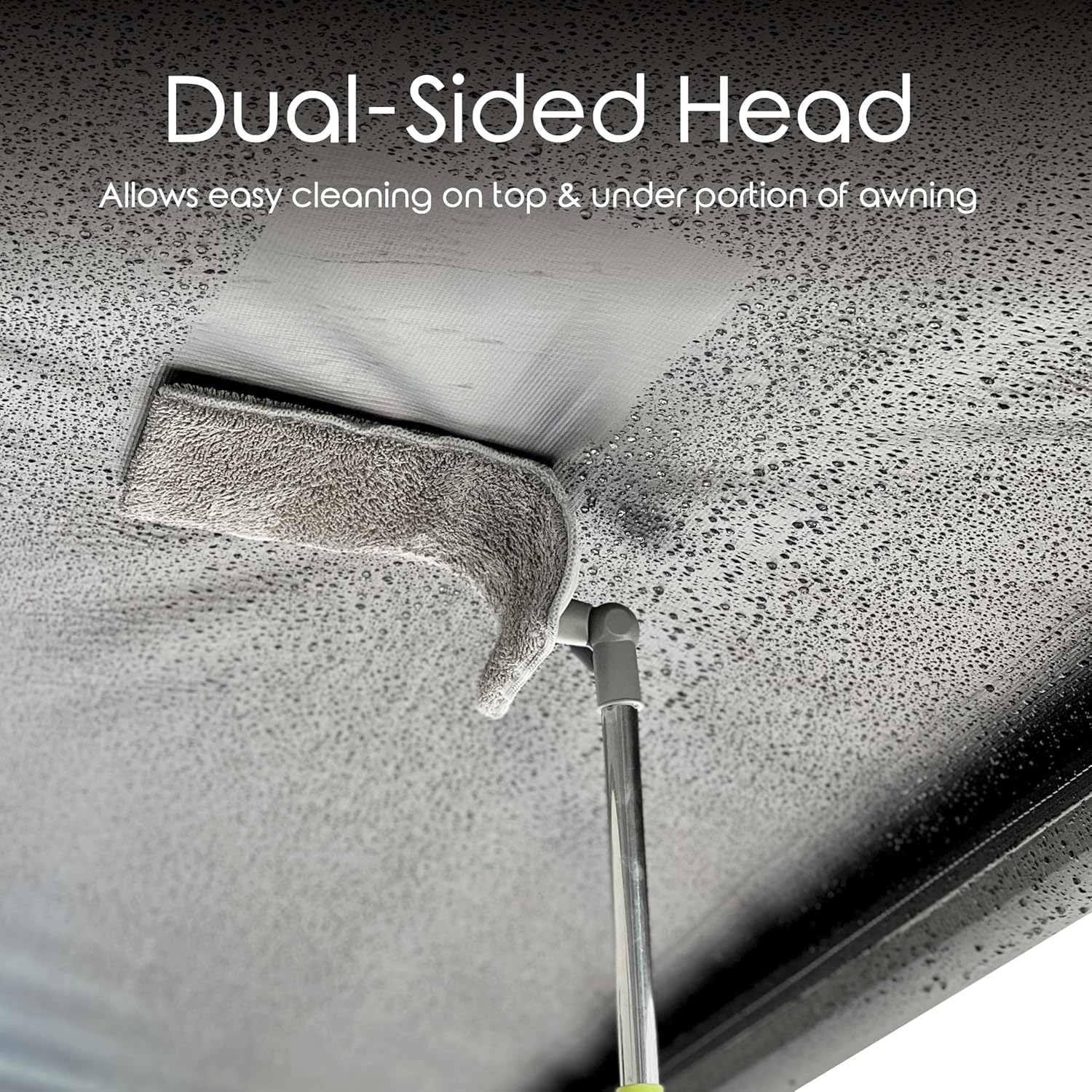 Easy Squeegee Professional RV Awnings Mop with Rotating Head and Extendable Pole